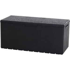 Kissenbox Portofino, Rattan, anthrazit