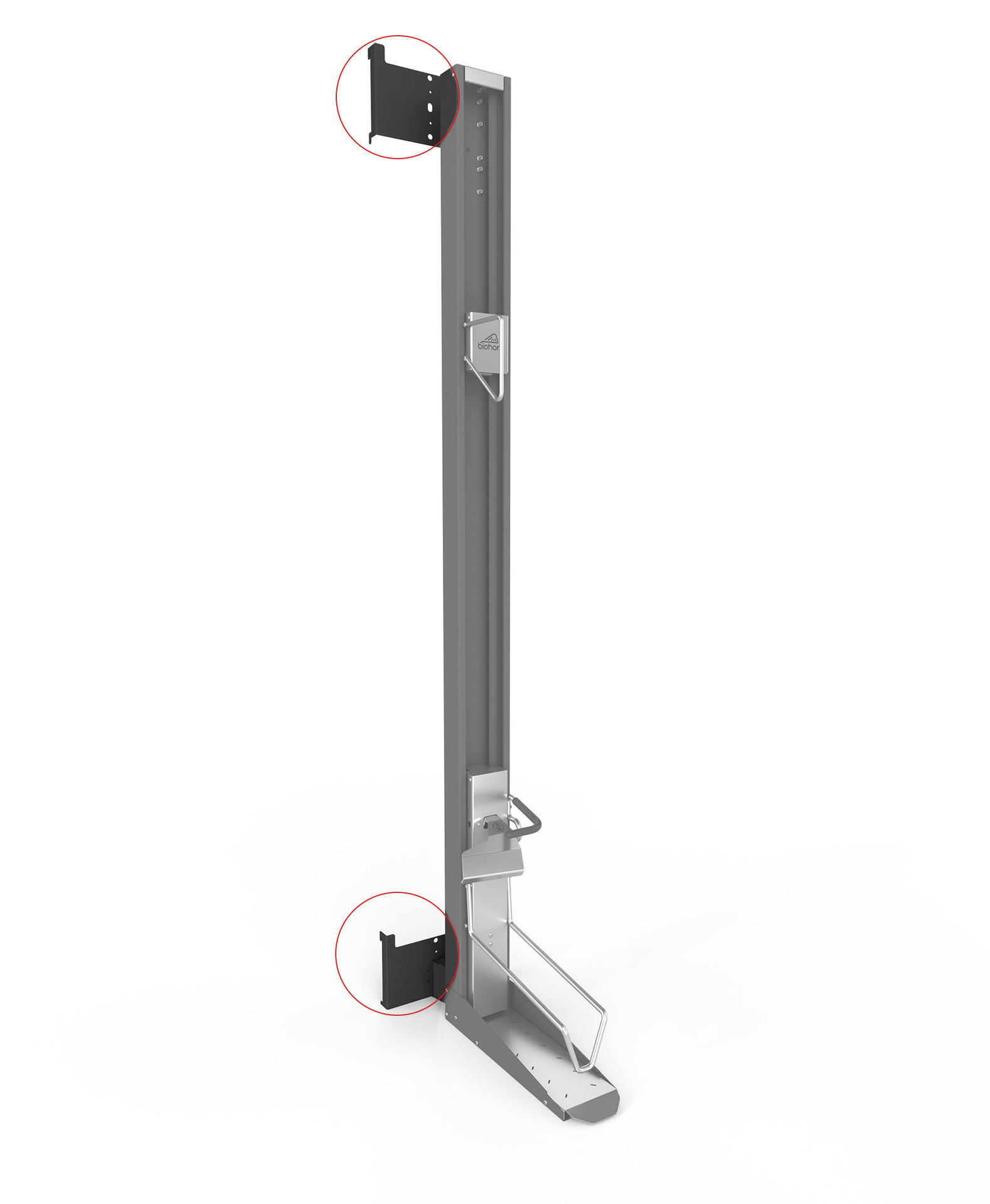 BikeLift Montageset für Gerätehaus NEO dunkelgrau-metallic