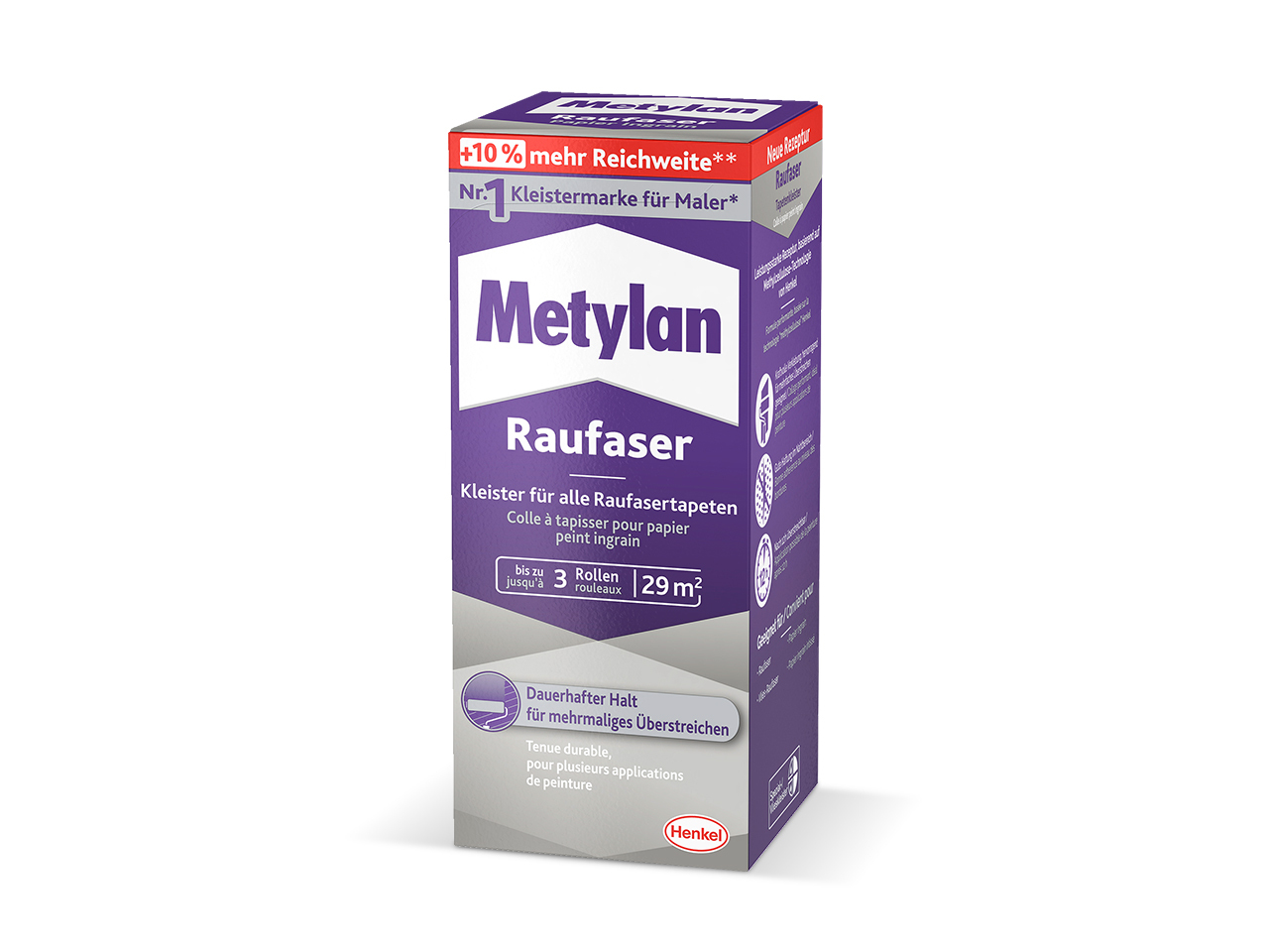 Tapetenkleister Raufaser, trocknet transparent 1 Tapetenkleister Raufaser, trocknet transparent