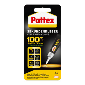 Sekundenkleber 100%, transparent, 3g