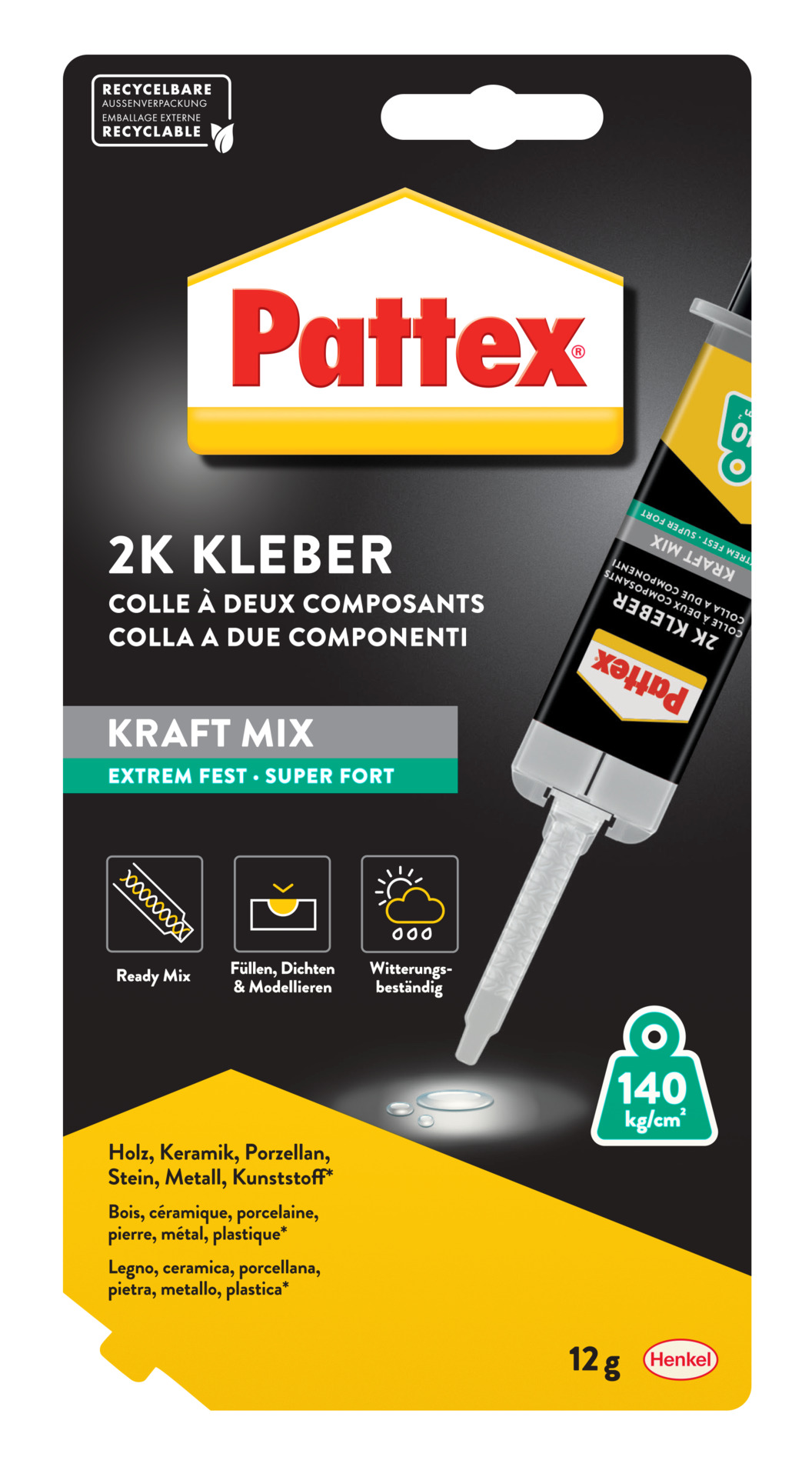Kraft-Mix Extrem Fest, transparent, 12 g 1 Kraft-Mix Extrem Fest, transparent, 12 g