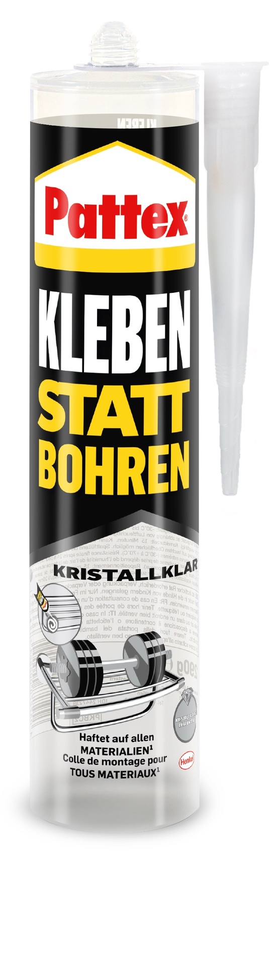 Montagekleber Kleben statt Bohren Kristallklar, transparent 1 Montagekleber Kleben statt Bohren Kristallklar, transparent
