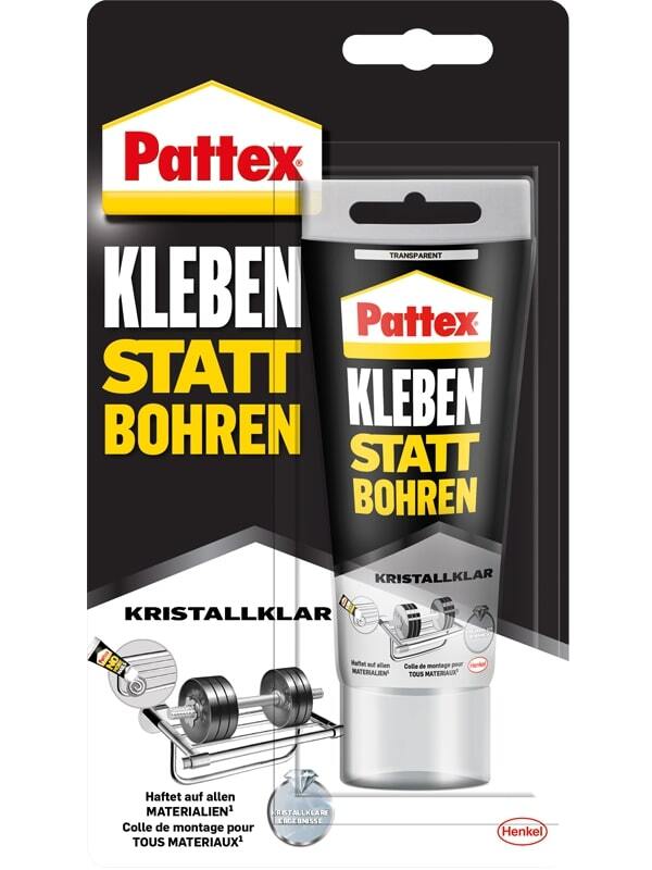 Montagekleber Kleben statt Bohren Kristallklar, transparent 1 Montagekleber Kleben statt Bohren Kristallklar, transparent