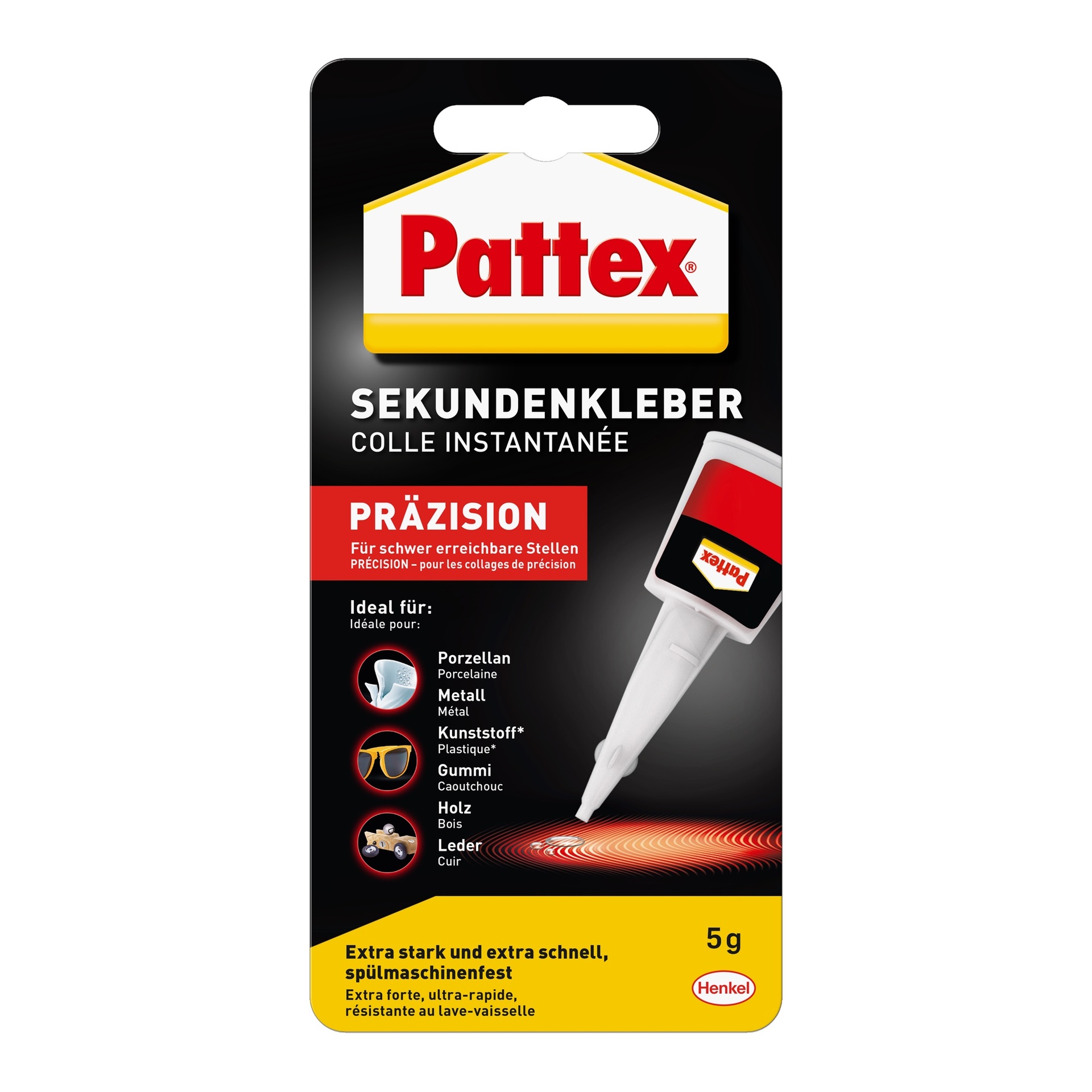Sekundenkleber Präzision, klar & farblos, 5g 1 Sekundenkleber Präzision, klar & farblos, 5g