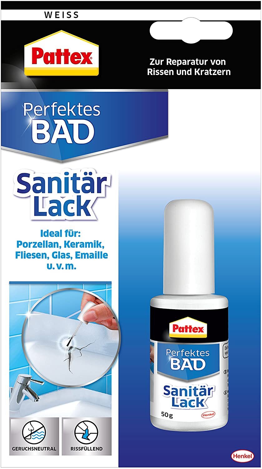 Sanitär Lack Perfektes Bad, weiß, 50g 1 Sanitär Lack Perfektes Bad, weiß, 50g