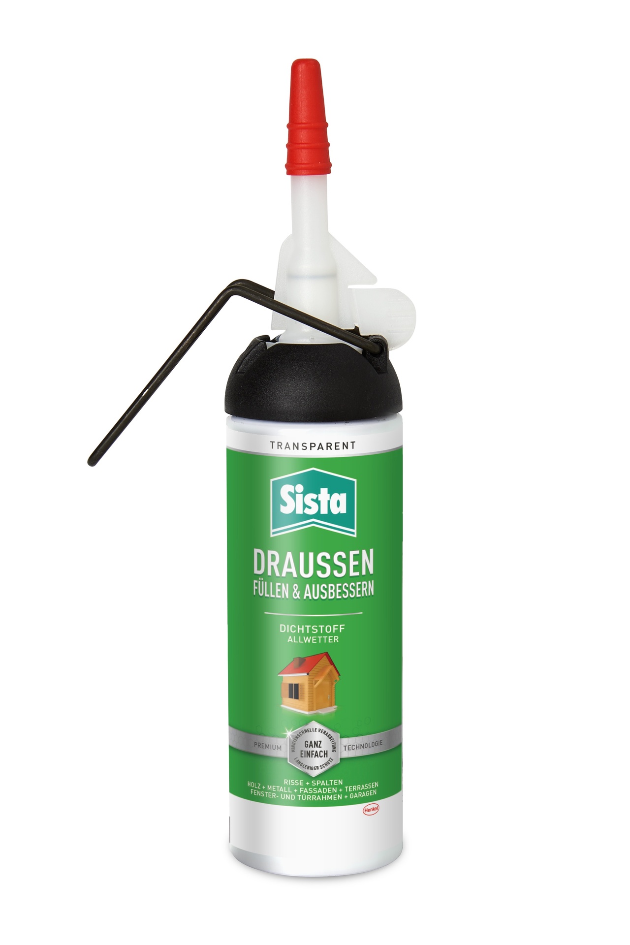 Dichtstoff DRAUSSEN Füllen & Ausbessern, transparent 1 Dichtstoff DRAUSSEN Füllen & Ausbessern, transparent