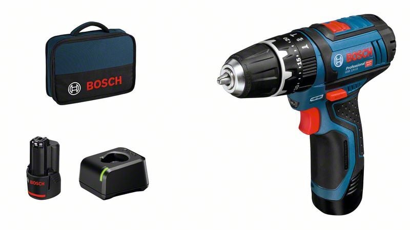 Akku-Schlagbohrschrauber GSB 12V-15, mit 2x 2.0 Ah Li-Ion Akku