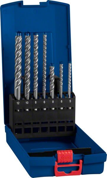 Hammerbohrer-Set EXPERT SDS plus-7X , 5/6/6/8/8/10/12 mm, 7-tlg. für Bohrhämmer