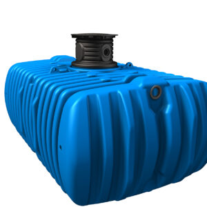 FLAT XL Flachtank, blau, inkl. Tankdomsystem