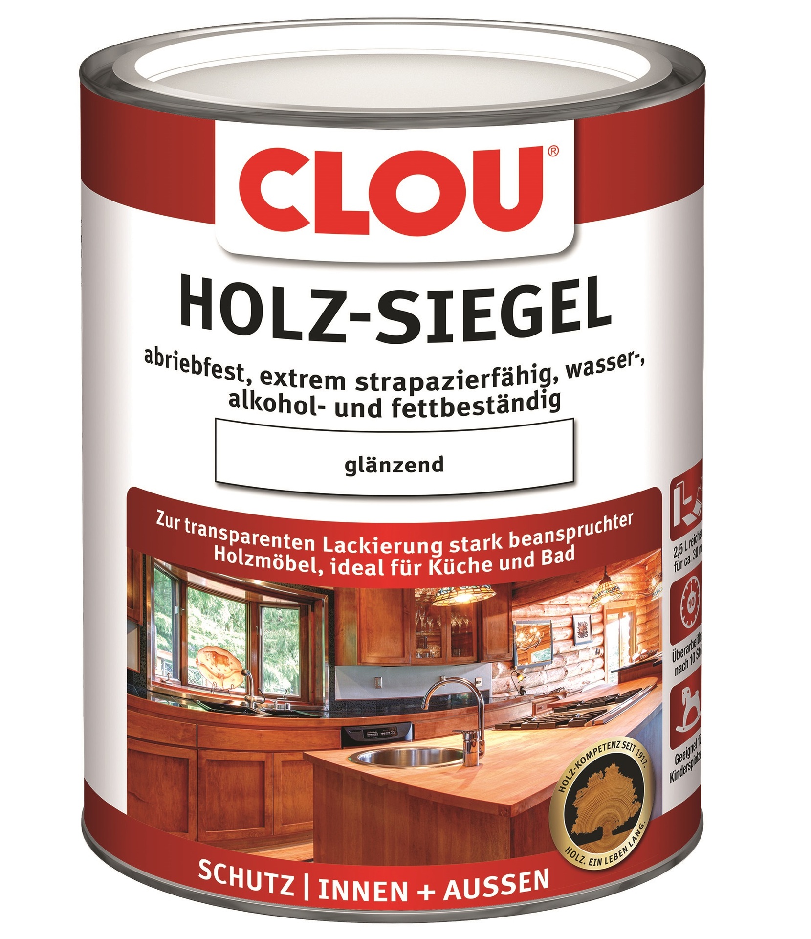 Holz-Siegel Glänzend 2,5 l 1 Holz-Siegel Glänzend 2,5 l