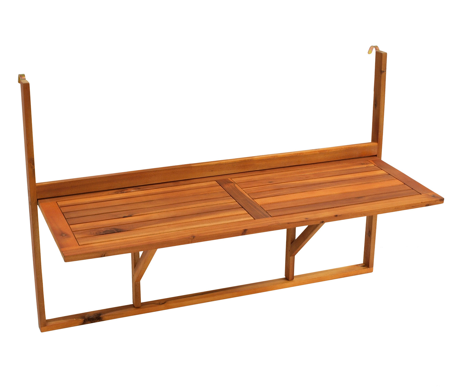 Balkonhängetisch 120cm, Akazie 1 Balkonhängetisch 120cm, Akazie
