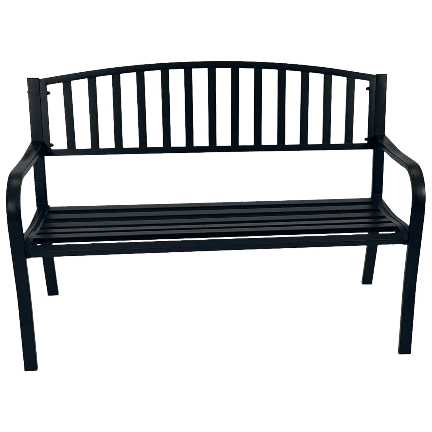 Gartenbank 2-sitzer Stahl, schwarz 1 Gartenbank 2-sitzer Stahl, schwarz