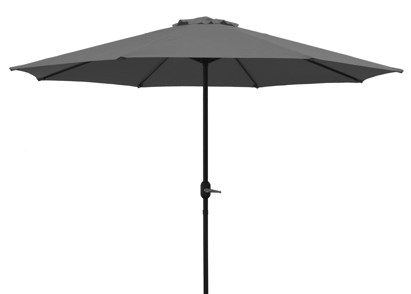 Marktschirm 300cm, grau, Oberteil knickbar 1 Marktschirm 300cm, grau, Oberteil knickbar