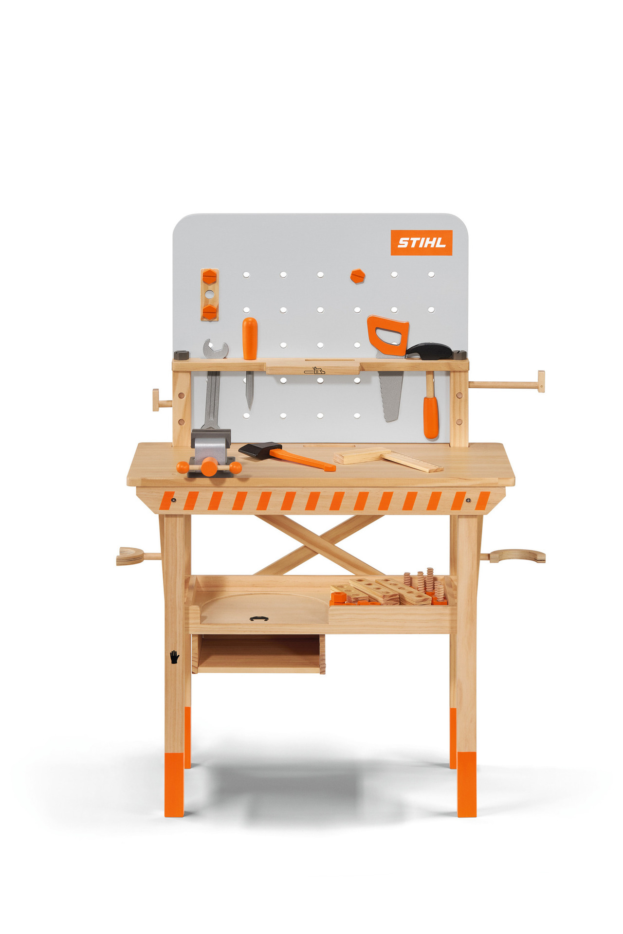 Kinderwerkbank Holz mit Holzspielzeug 1 Kinderwerkbank Holz mit Holzspielzeug