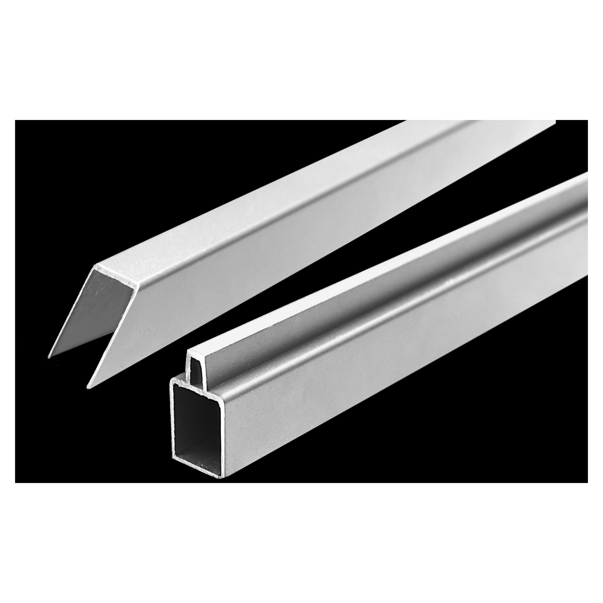 ECOSTECK-Start & Abschluss Set SILBER, für ein Eckelement 1 ECOSTECK-Start & Abschluss Set SILBER, für ein Eckelement