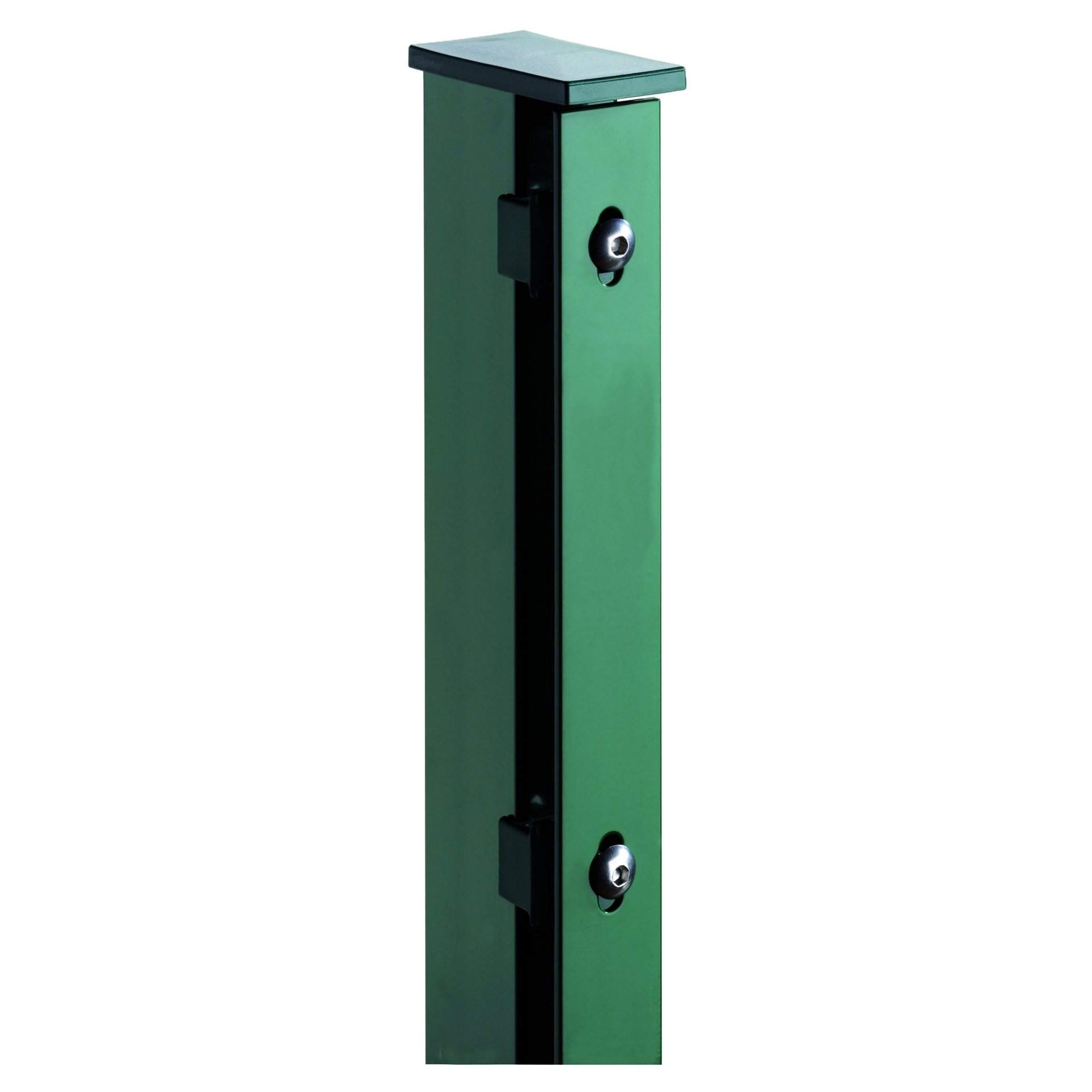JERRY Eck-Zaunpfosten RAL 6005 grün 1 JERRY Eck-Zaunpfosten RAL 6005 grün