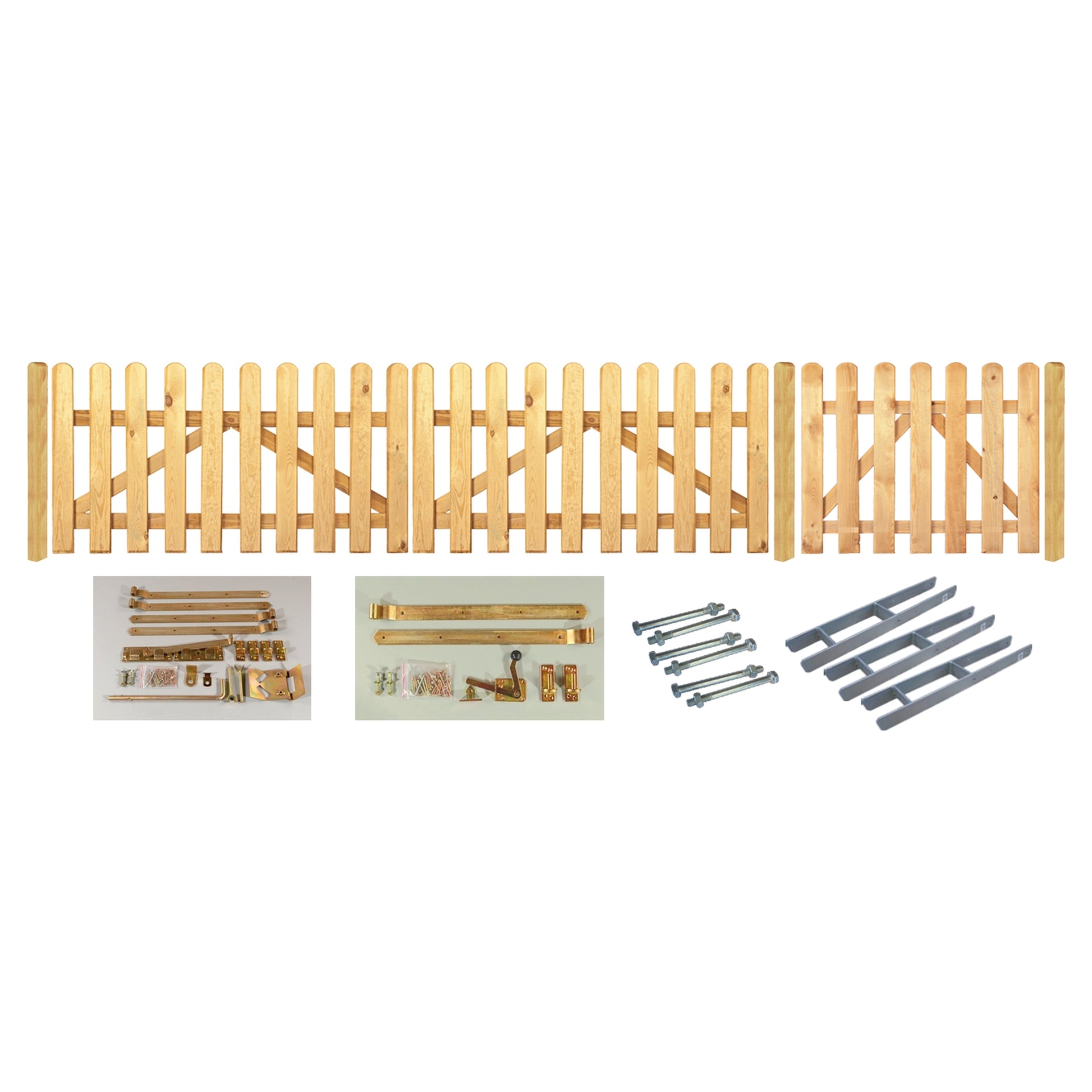 Sichtschutz Zaun-Set HOUSTON Tr und Tor 1 Sichtschutz Zaun-Set HOUSTON Tr und Tor