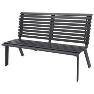 Gartenbank 2-sitzer, Aluminium anthrazit