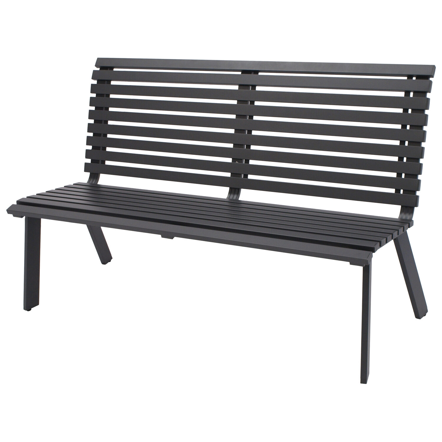 Gartenbank 2-sitzer, Aluminium anthrazit 1 Gartenbank 2-sitzer, Aluminium anthrazit