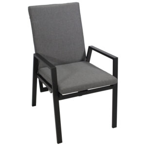 Sessel Hochlehner, Aluminium mit Polster