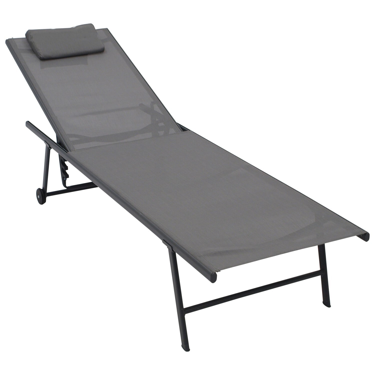 Gartenliege mit Rollen 2-er Set 1 Gartenliege mit Rollen 2-er Set