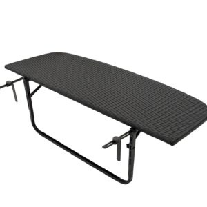 Balkonhängetisch 120x40cm,  schwarz