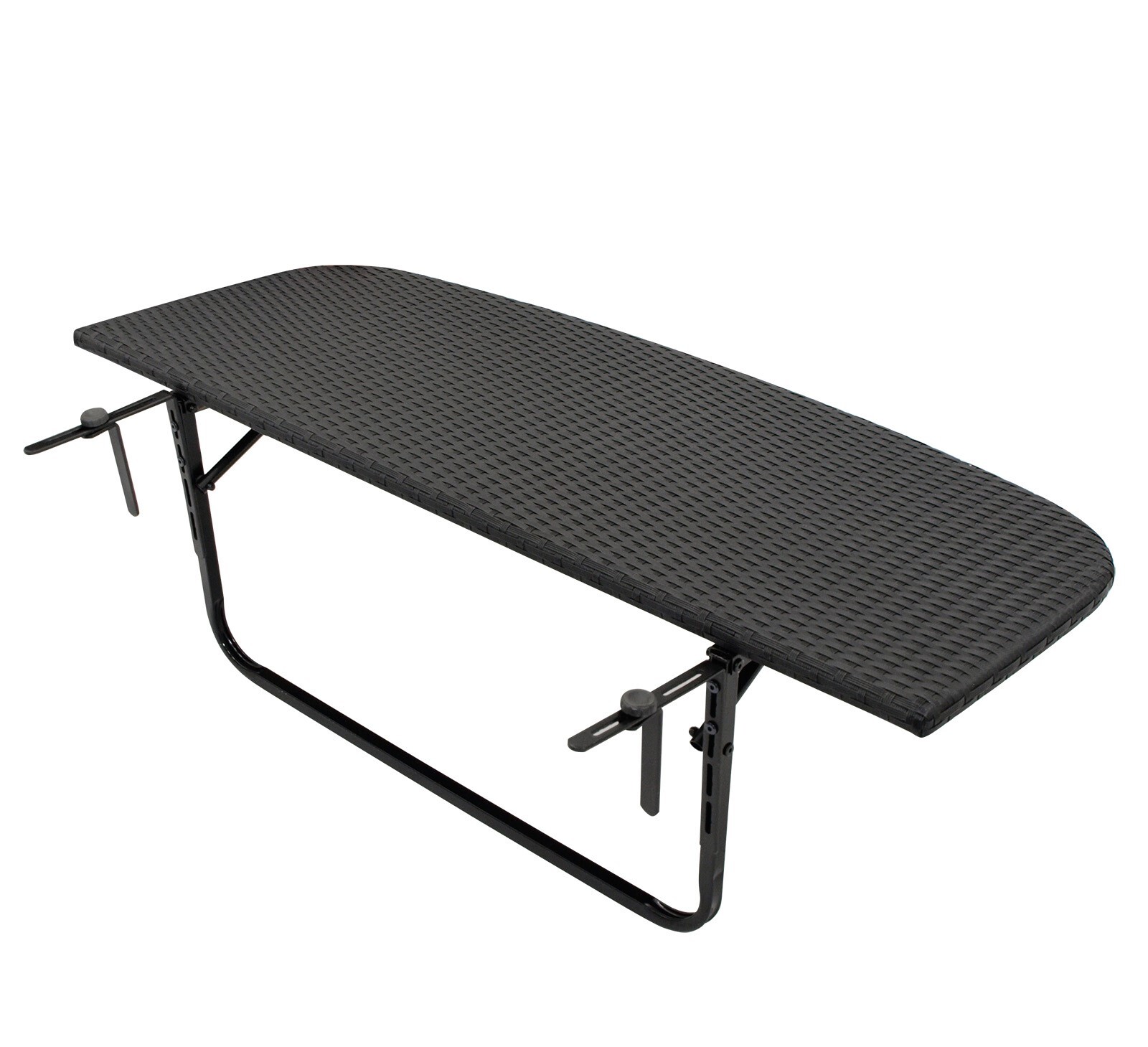 Balkonhängetisch 120x40cm, schwarz 1 Balkonhängetisch 120x40cm, schwarz