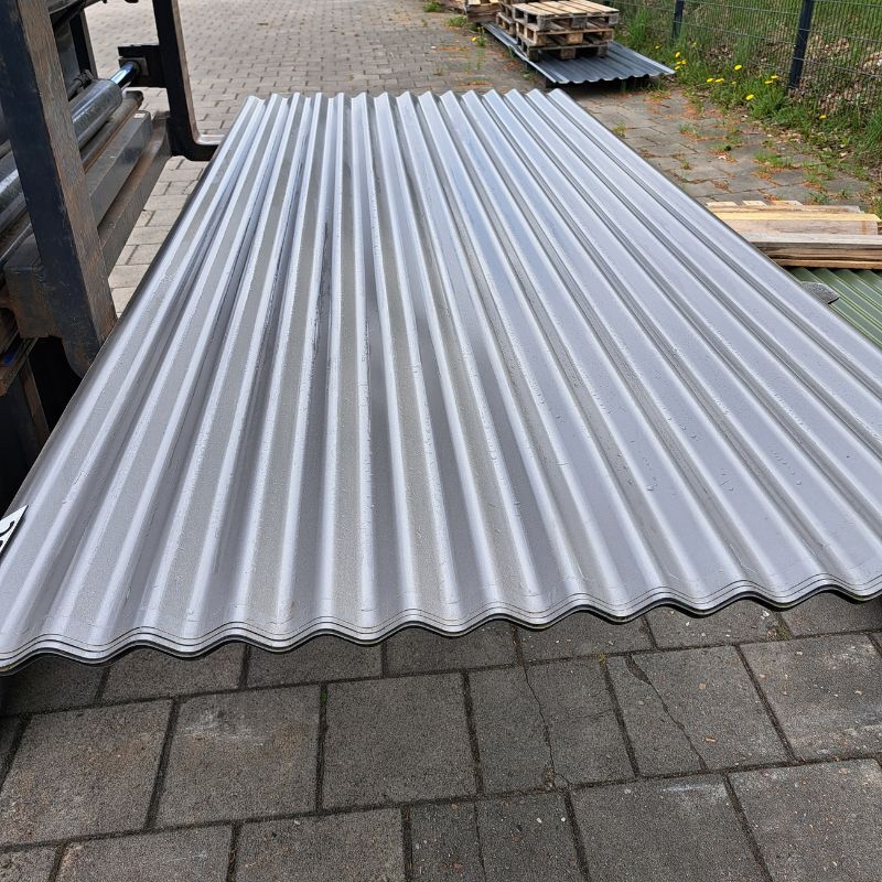 Wellblech 76/18 | Dach | 2,50 m Länge | Graualuminium ( RAL 9007 ) 1 Wellblech 76/18 | Dach | 2,50 m Länge | Graualuminium ( RAL 9007 )