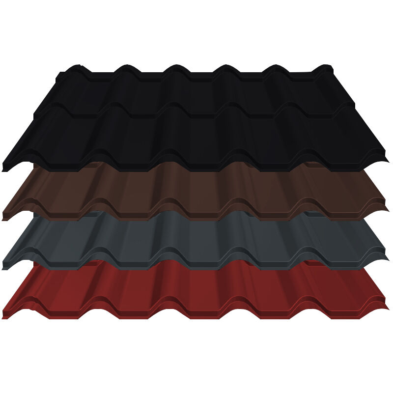 Pfannenblech Diament Eco+ | 0,60 mm | Aluminium | Modullänge 350 mm | 25 µm Stucco 1 Pfannenblech Diament Eco+ | 0,60 mm | Aluminium | Modullänge 350 mm | 25 µm Stucco