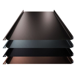 Stehfalz Terrano | Dach & Wand | 0,50 mm | Stahl | Nanowelle | 525 mm Breite | 35 µm Mattpolyester