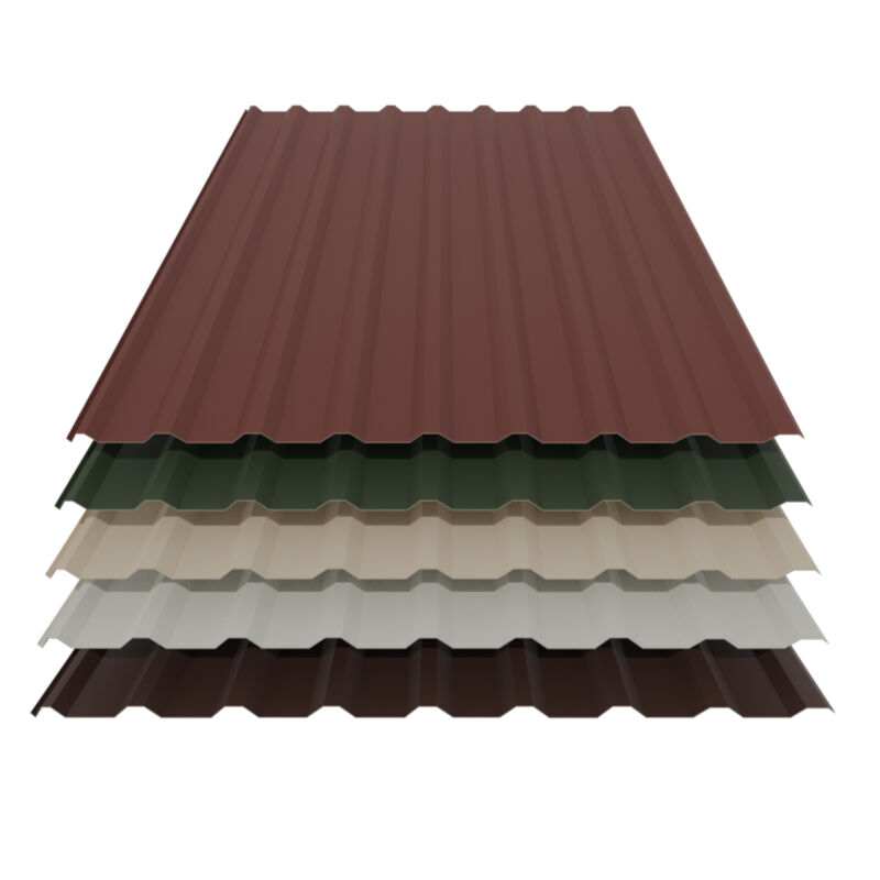 Trapezblech 20/138 | Dach | 0,63 mm | Stahl | 25 µm Polyester 1 Trapezblech 20/138 | Dach | 0,63 mm | Stahl | 25 µm Polyester