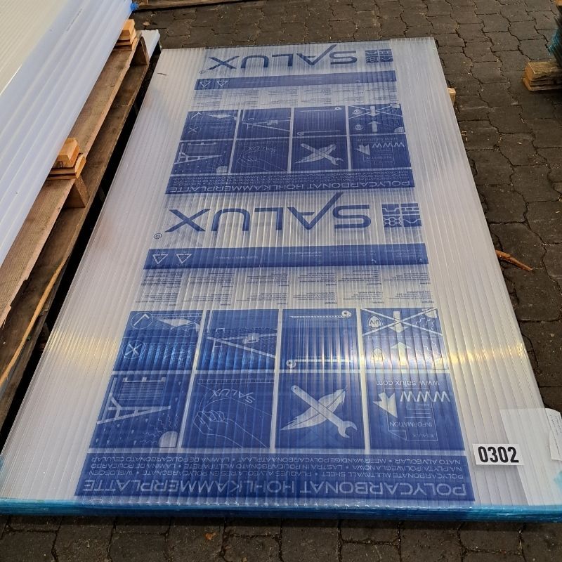 Stegdreifachplatte Polycarbonat | 16 mm | Breite 1200 mm | Länge 2 m | klar 1 Stegdreifachplatte Polycarbonat | 16 mm | Breite 1200 mm | Länge 2 m | klar