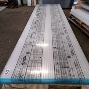 Doppelstegplatte Acrylglas | 16 mm | Breite 980 mm | Länge 4,5 m | klar