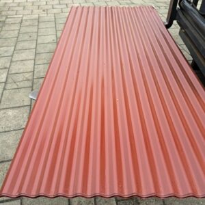 Wellblech 76/18 | Dach | 2,50 m Länge | Rotbraun ( RAL 8012 )