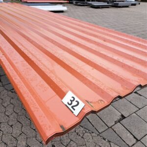 Trapezblech 20/138 | Dach | 19 Stück | 4,40 m Länge | Kupferbraun ( RAL 8004 )