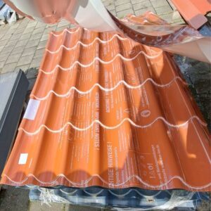 Pfannenblech Typ 2 | 1,85 m Länge | Kupferbraun ( RAL 8004 )