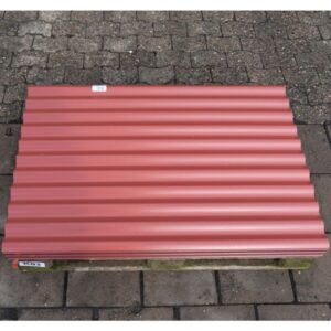 PVC Wellplatte 76/18 | 1,20 m Länge | Rot