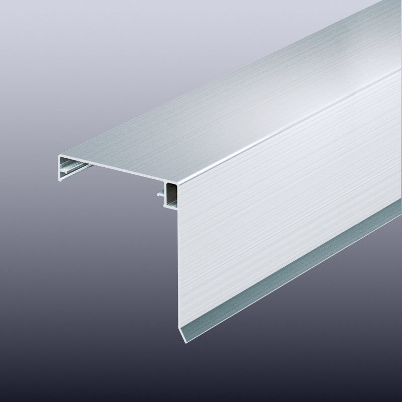 Aluminium Klemmdeckel mit Wetterschenkel | für 80 mm Randprofile | Pressblank 1 Aluminium Klemmdeckel mit Wetterschenkel | für 80 mm Randprofile | Pressblank