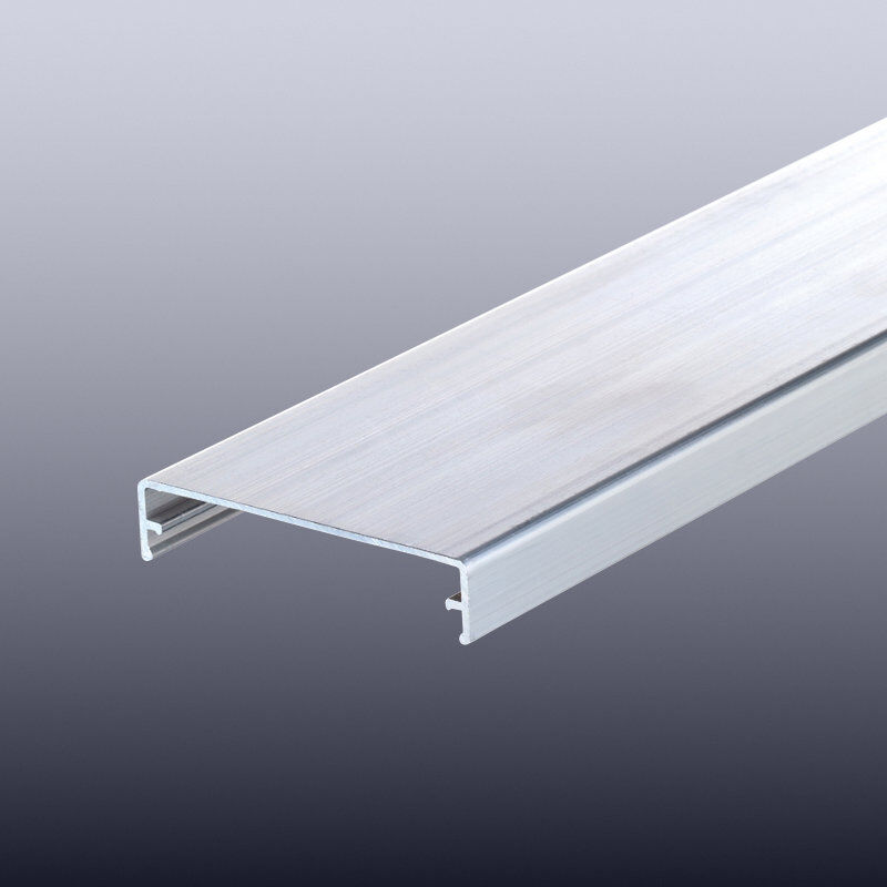 Aluminium Klemmdeckel | für 80 mm Verlegeprofile | Pressblank 1 Aluminium Klemmdeckel | für 80 mm Verlegeprofile | Pressblank