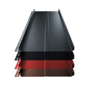Stehfalz Terrano | Dach & Wand | 0,60 mm | Aluminium | Prägung | mit Schutzfolie | 316mm Breite | 25 µm Stucco