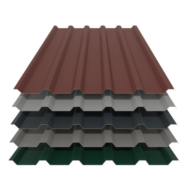 Trapezblech 35/207 | Dach | 0,70 mm | Aluminium | 25 µm Polyester 1 Trapezblech 35/207 | Dach | 0,70 mm | Aluminium | 25 µm Polyester