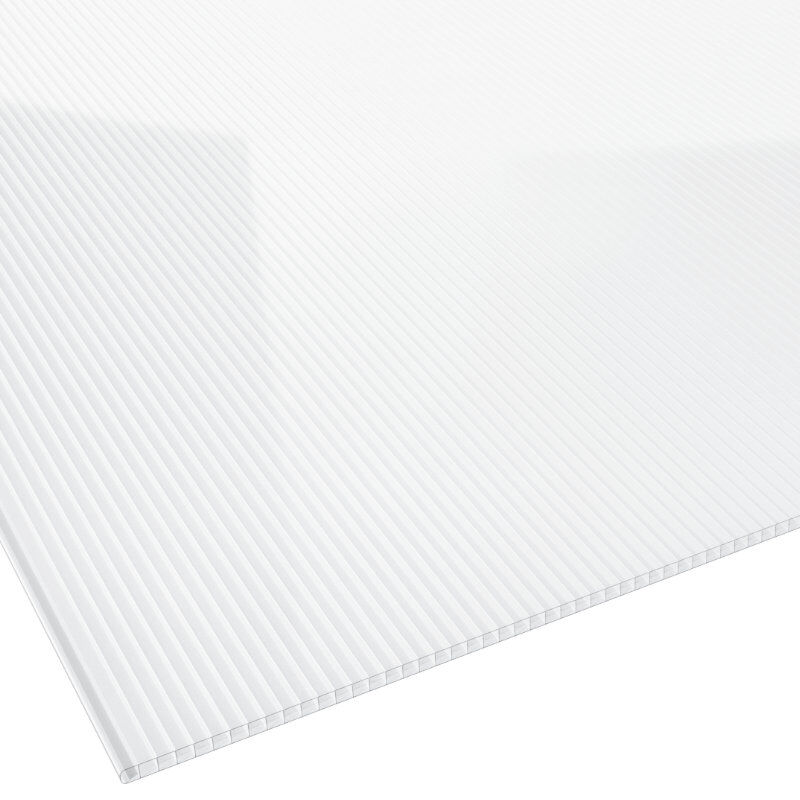 Doppelstegplatte Polycarbonat | 10 mm | Breite 1050 mm | glasklar 1 Doppelstegplatte Polycarbonat | 10 mm | Breite 1050 mm | glasklar