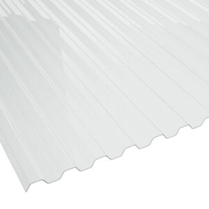 Lichtplatte PVC | BioLine | Spundwand | 70/18 | 1,2 mm | Breite 1090 mm | glasklar