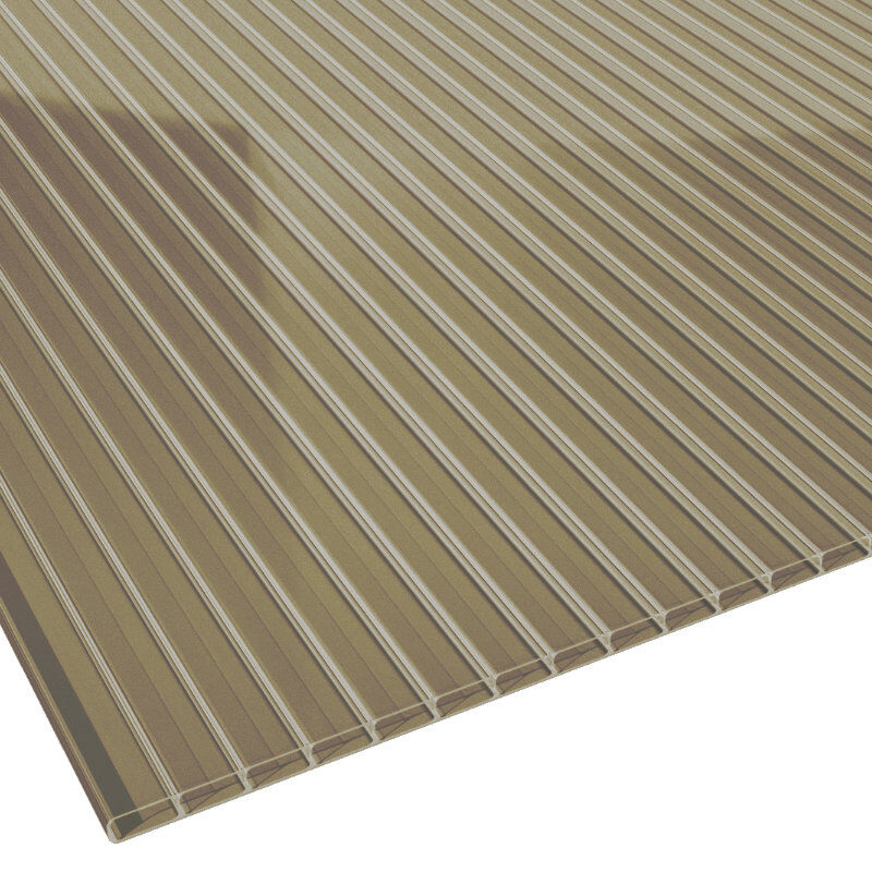 Doppelstegplatte Acrylglas bronze Stärke 16 mm Breite 1,2 m 1 Doppelstegplatte Acrylglas bronze Stärke 16 mm Breite 1,2 m