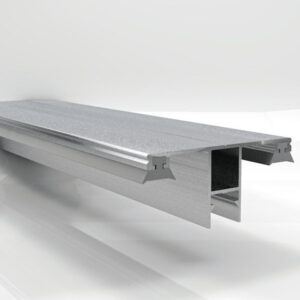 DUO Mittel/Ober Verlegeprofil Aluminium | für Auflagenband