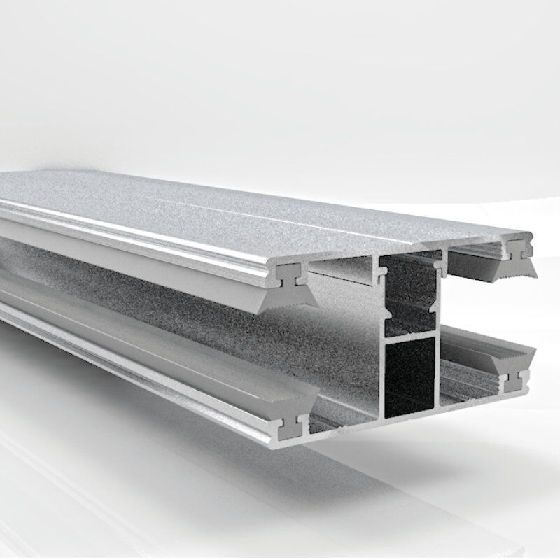 DUO Mittel Verlegeprofil Aluminium | Komplettsystem | Stärke 10 mm | Breite 60 mm | Blank 1 DUO Mittel Verlegeprofil Aluminium | Komplettsystem | Stärke 10 mm | Breite 60 mm | Blank