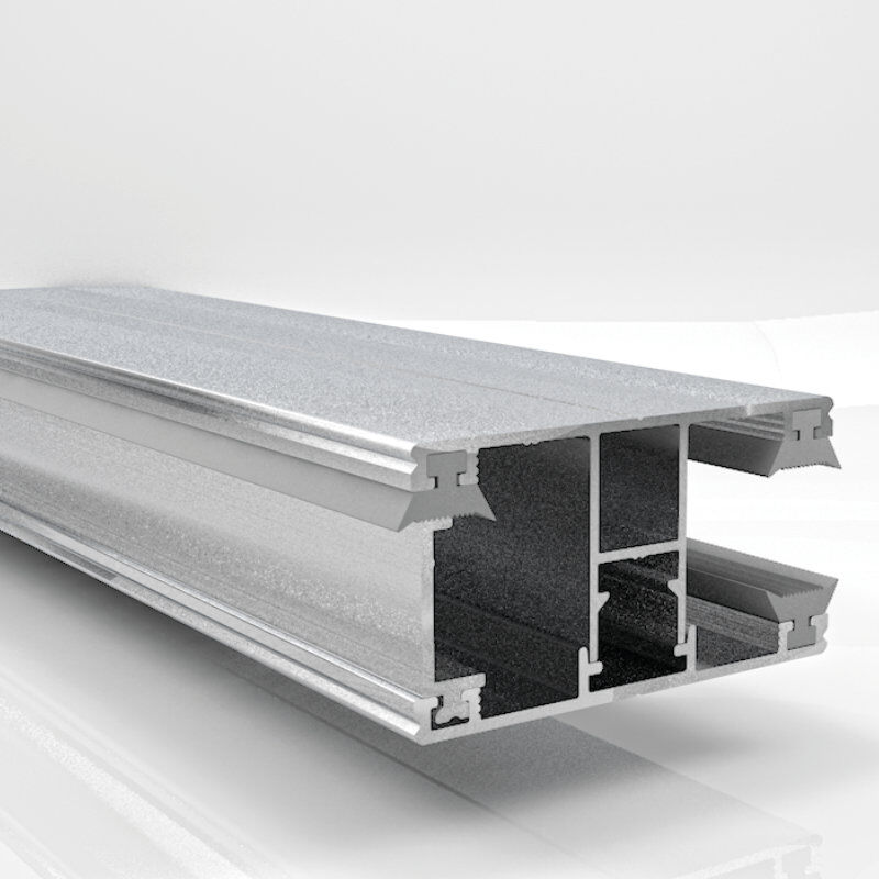 DUO Rand Verlegeprofil Aluminium | Komplettsystem | Stärke 10 mm | Breite 60 mm | Blank 1 DUO Rand Verlegeprofil Aluminium | Komplettsystem | Stärke 10 mm | Breite 60 mm | Blank