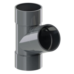 PVC Dachrinnen T-Stück 67° | Ø 90 mm