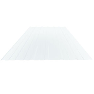 Lichtplatte Polycarbonat | Spundwand | T18+ | 1 mm | Breite 1168 mm | glasklar
