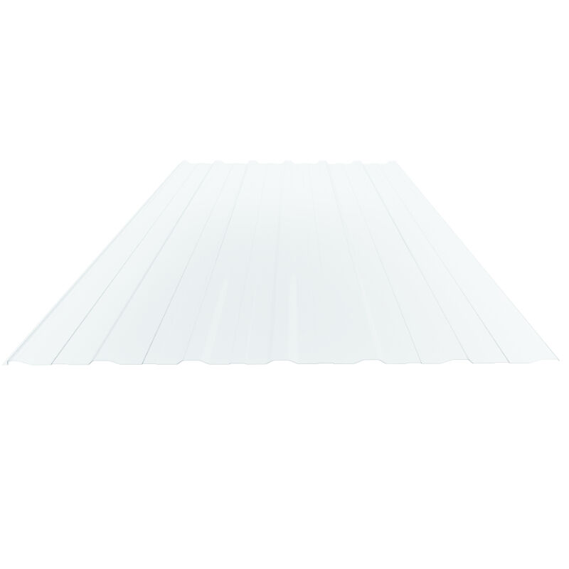 Lichtplatte Polycarbonat | Spundwand | T18+ | 1 mm | Breite 1168 mm | glasklar 1 Lichtplatte Polycarbonat | Spundwand | T18+ | 1 mm | Breite 1168 mm | glasklar